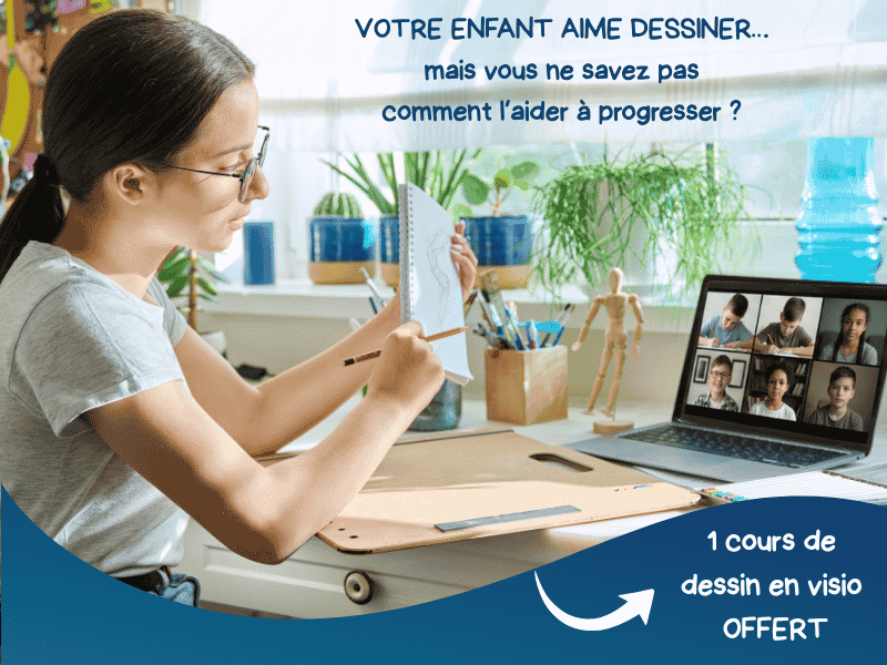 Ne laissez pas passer le talent de votre enfant. Découvrez la première école de dessin en ligne pour les enfants